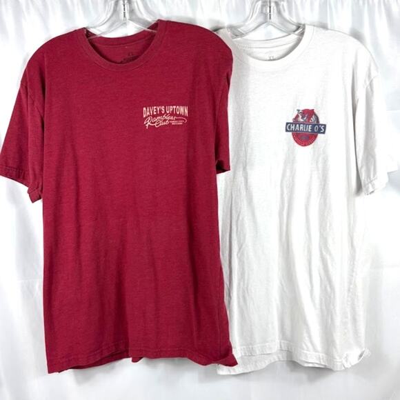 3x Dive Bar Shirt Club XL Davey's Uptown Charlie O's - Picture 1 of 8